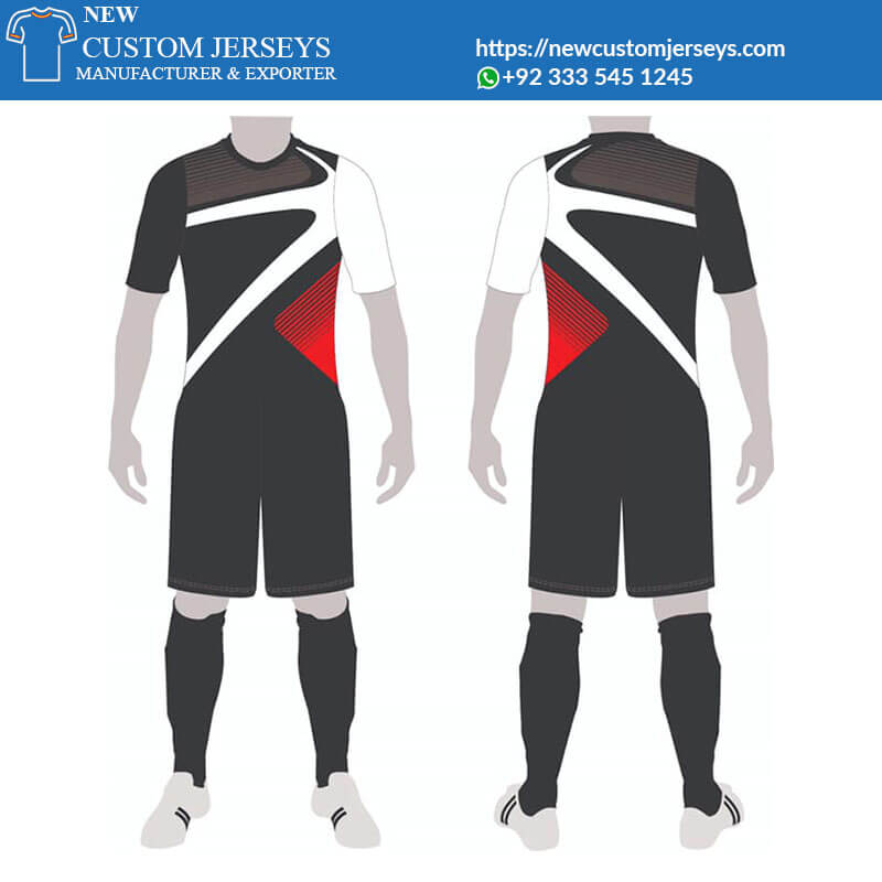 Buy Jersey Design - Black Red White Football Jersey Design https